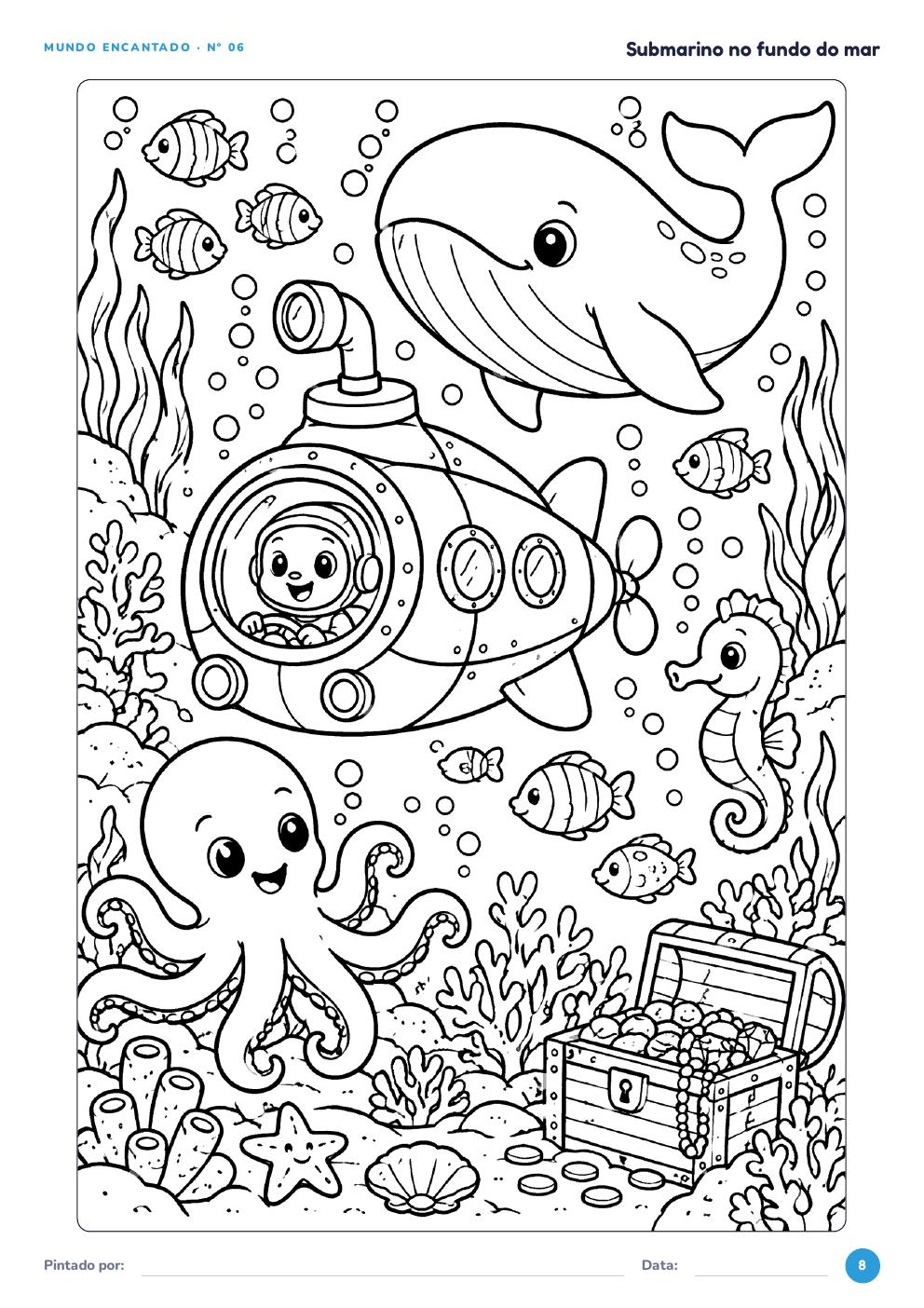 Outro desenho detalhado para colorir